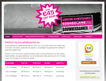 Tablet Screenshot of bouwhekbanner.eu